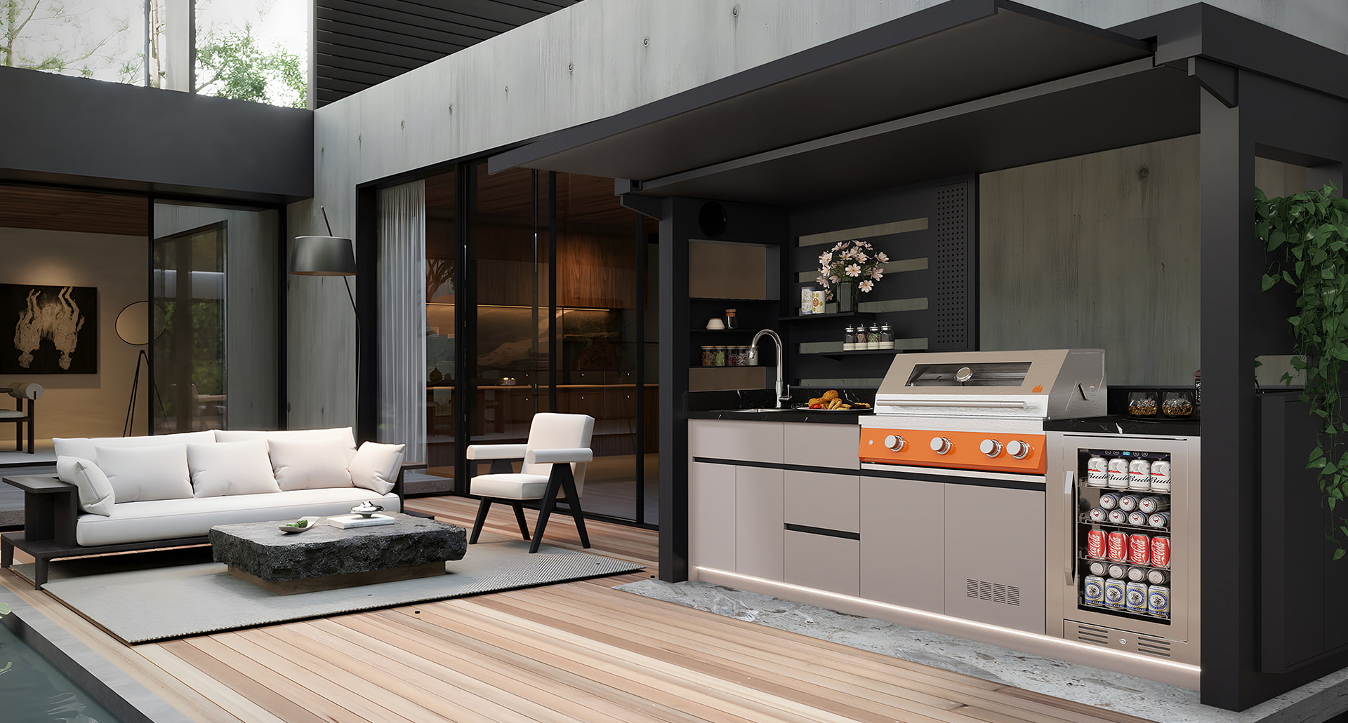 Paviljongstil BBQ Pod