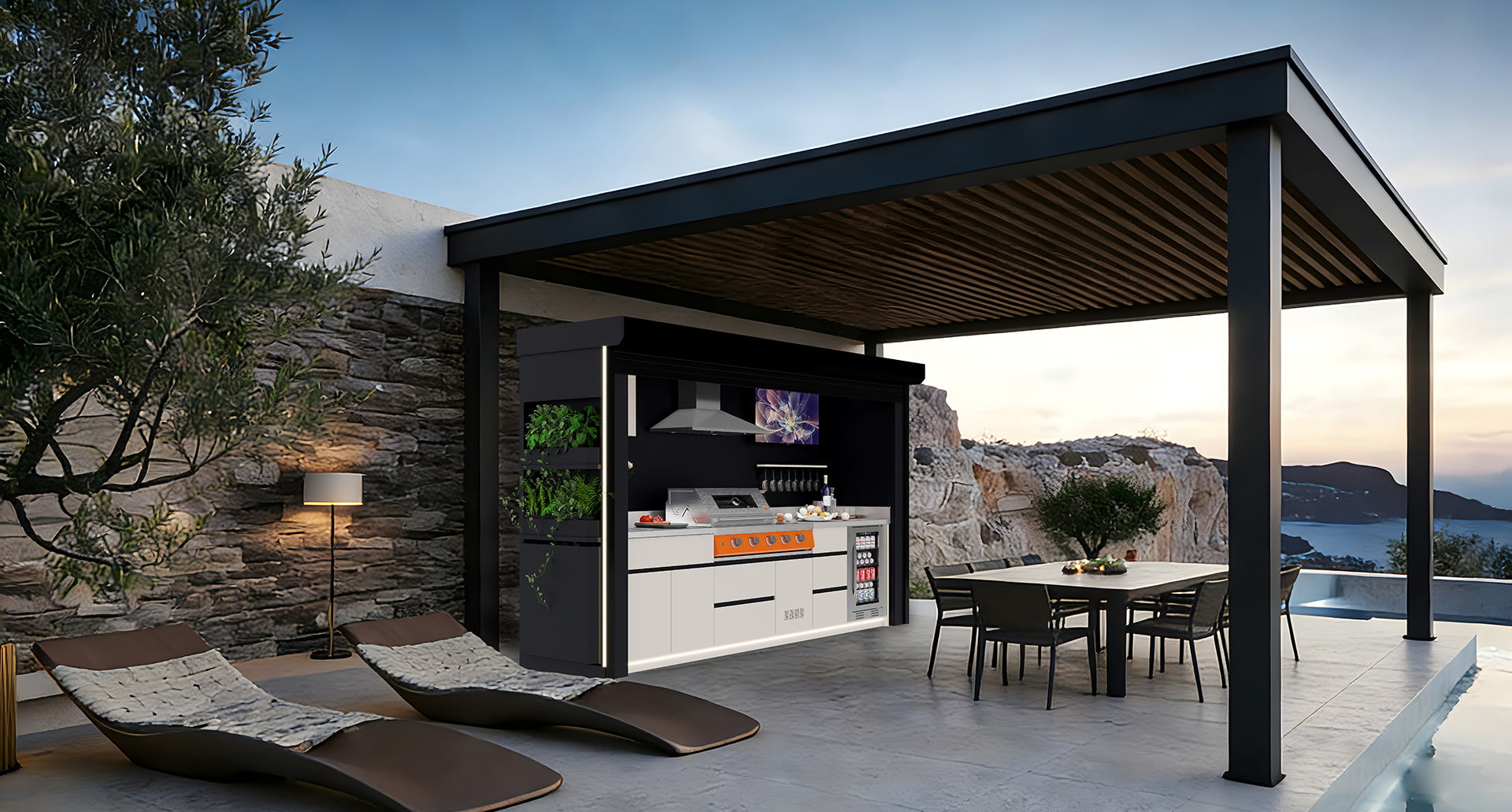 Roller Shutter BBQ Pod