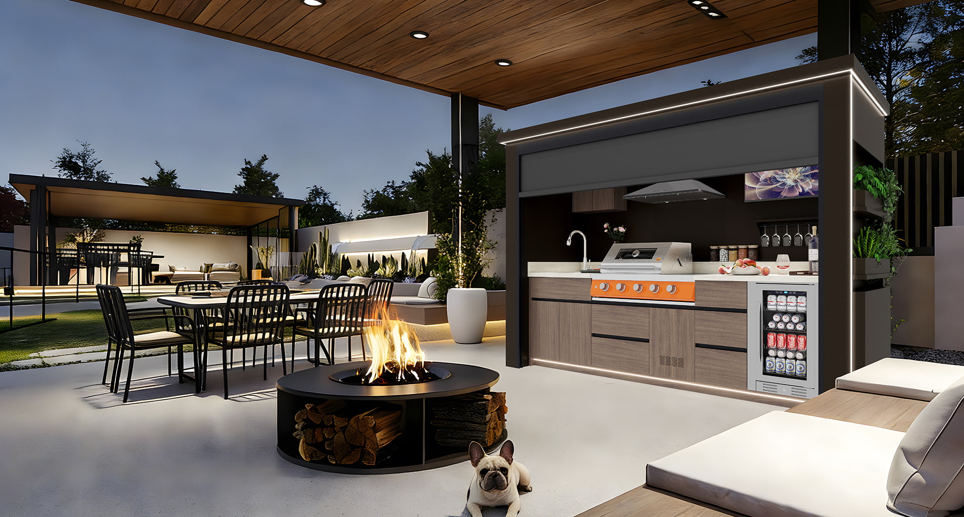 Rullegardin BBQ Pod